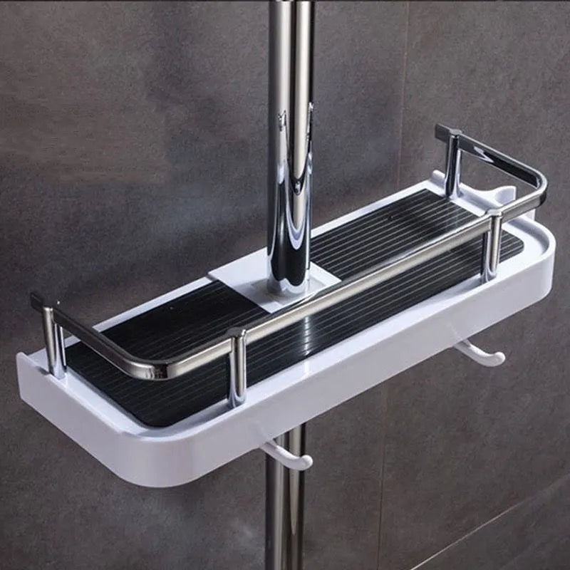 Adjustable No-Drill Shower Rack