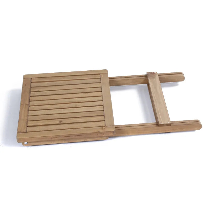 Solid Wood Folding Table – Outdoor Balcony & Garden