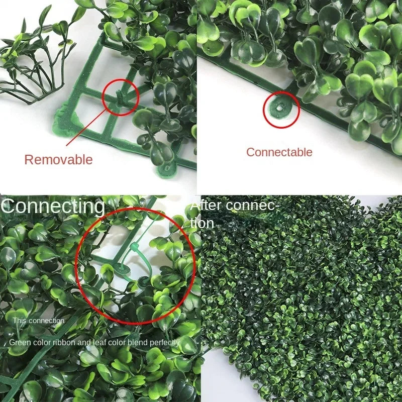 Lush Green Artificial Hedge Panels - Perfect for Indoor & Outdoor Decor