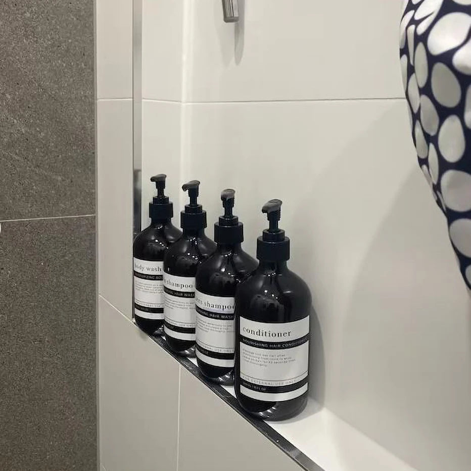 Amber Shower Dispenser Trio