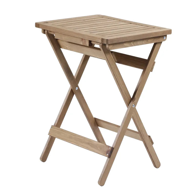 Solid Wood Folding Table – Outdoor Balcony & Garden