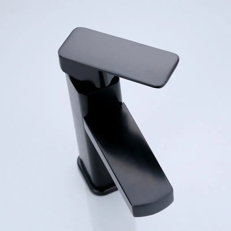 Black/Chrome Deck-Mounted Bathroom Faucets